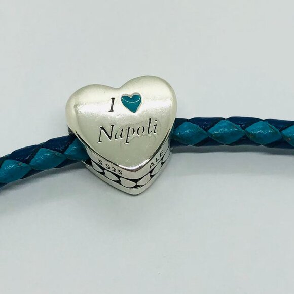 ✨✨Rare Pandora Napoli Italy Exclusive Un giorno all'improvviso Heart Charm - Picture 2 of 3